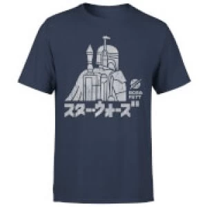 Image of Star Wars Kana Boba Fett Mens T-Shirt - Navy - S