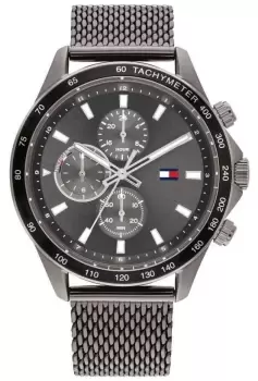 Image of Tommy Hilfiger 1792019 Mens Grey Chronograph Dial Grey Watch