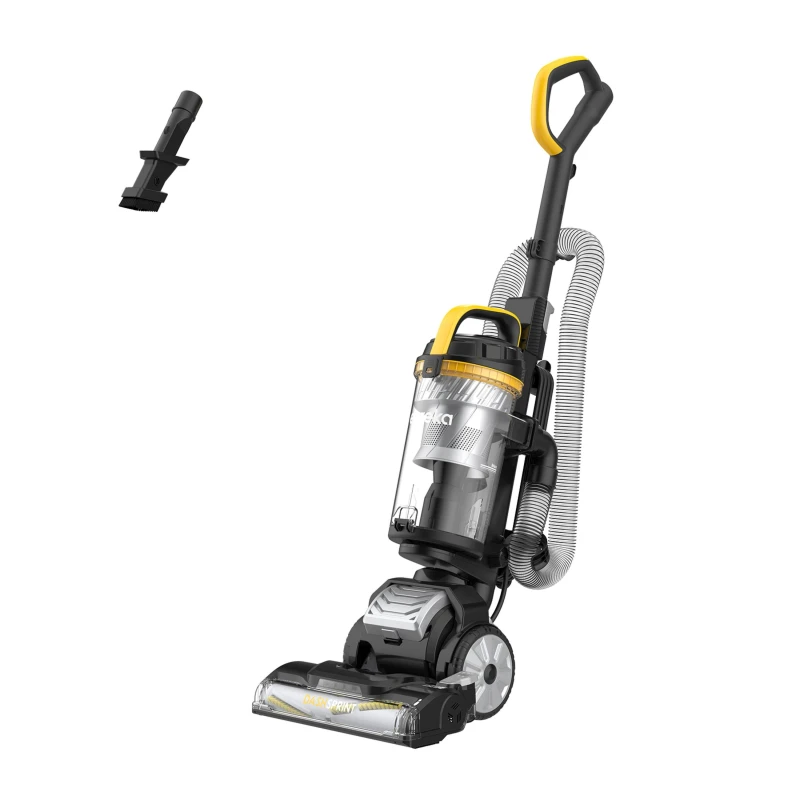 Image of Eureka 700W Upright Vacuum Cleaner with 2.2L Dust Cup Black And Yello unisex One Size