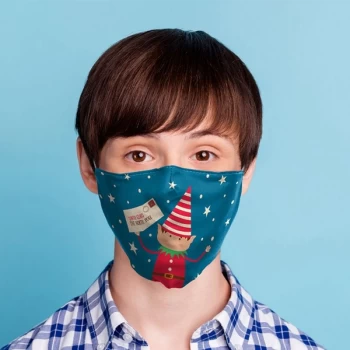 Image of Christmas Elfies Letter to Santa Face Covering - Small