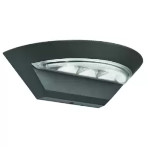 Image of LED Outdoor Aluminium Wall Light Grey IP44