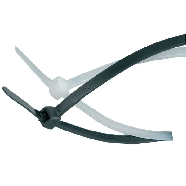 Image of Mercury Mercury CTB48200 cable ties 4.8 x 200mm, Black - bag of 100 - Black AVS-046975