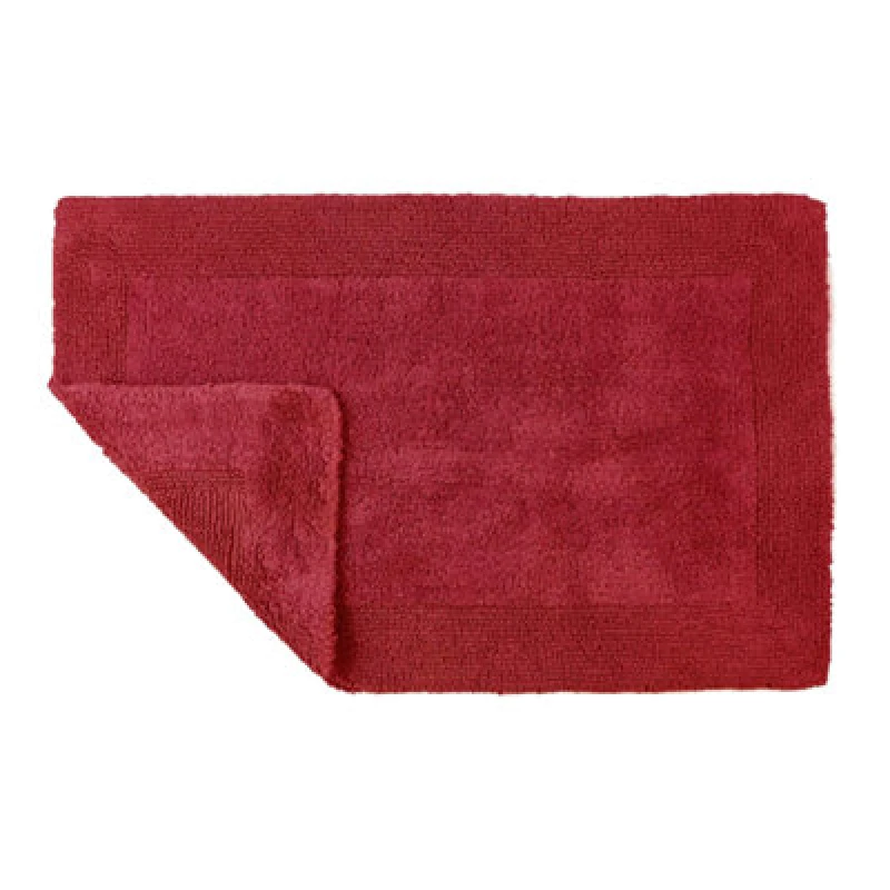 Image of Allure Bath Fashions Elegance Reversible Heavyweight Bath Mat - Cranberry