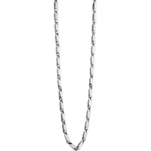 Image of Mens Fred Bennett Stainless Steel Irregular Tube Chain Necklace