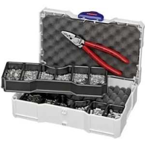 Image of Knipex 97 90 05 Crimper Ferrules 0.25 up to 16 mm² Incl. Tanos Mini-systainer, Incl. ferrule set