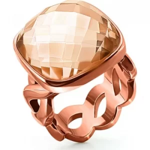 Image of Ladies Folli Follie PVD rose plating Apeiron Ring Size L.5