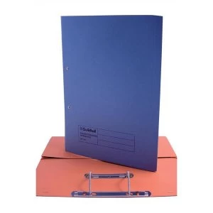Image of Guildhall Foolscap 315gm2 Manilla Pocket Spiral File Folder Blue Pack of 25