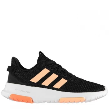 Image of adidas CF Racer TR Child Girls Trainers - Blk/Coral/Wht