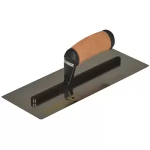 Image of DDW2981 0.5mm FLEX Stainless Steel Flat Trowel Leather Handle 12" - DEWALT Drywall