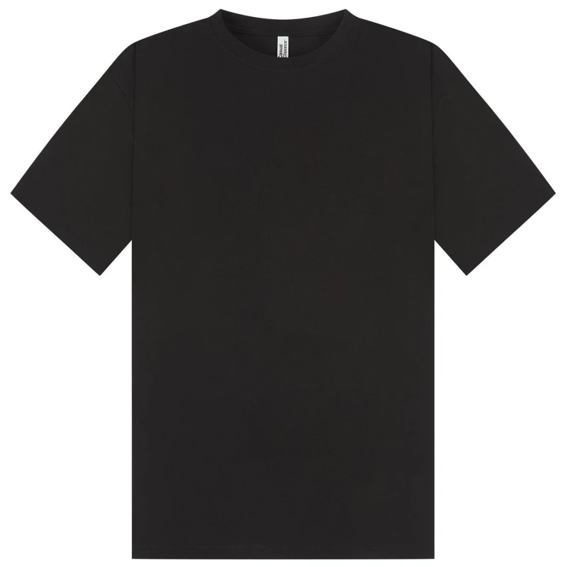 Image of Casual Classics Mens Combed Ringspun Cotton Tall Oversized T-Shirt in Black Size: Small Black Male S