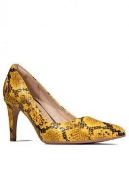 Image of Clarks Laina Rae Court Shoe - Yellow