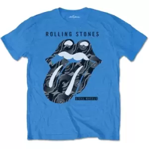 Image of Rolling Stones - The - Steel Wheels Unisex XX-Large T-Shirt - Blue