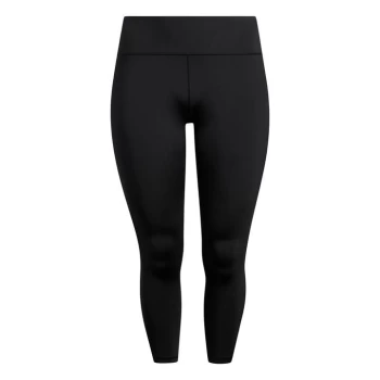 Image of adidas Optime Training Tights (Plus Size) Womens - Black
