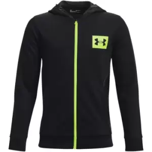 Image of Under Armour Summit Knit Full Zip Hoodie Junior Boys - Black