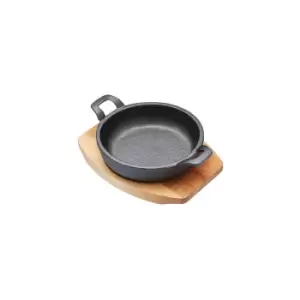 Image of Artesa Cast Iron Sizzle Gratin With Board