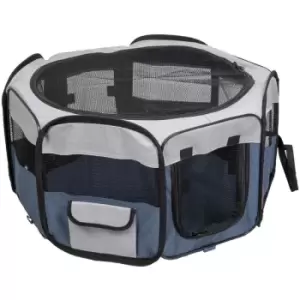 Image of Pet Playpen Flavio 74x74x35cm S Blue - Blue - Flamingo