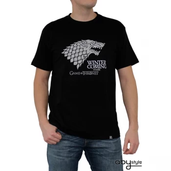 Image of Game Of Thrones - Winter Is Coming Mens Medium T-Shirt - Black