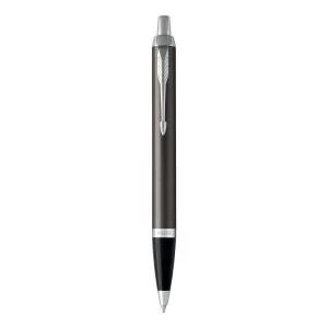 Image of Parker IM Ballpoint Pen Dark Espresso Lacque with Chrome Trim Blue