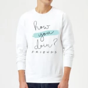 Image of Friends How You Doin? Sweatshirt - White - L