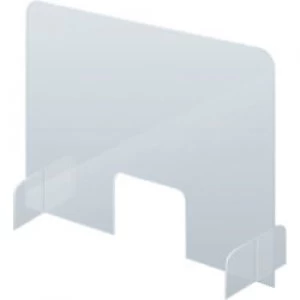 Image of Franken Counter and Desk Sneeze Guard Plexiglas Transparent 85 x 70 cm