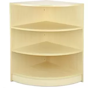 Image of Monstershop - LM60 Corner Shop Counter Retail Showcase Display Cabinet, Maple, 60cm x 90cm x 60cm - Maple