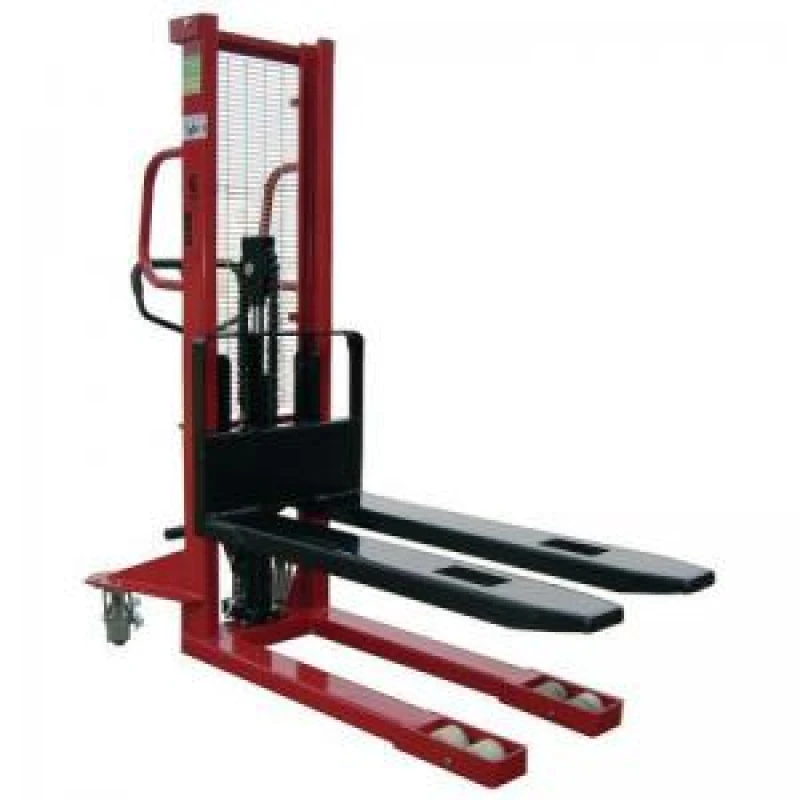 Image of ESE Direct Heavy Duty Manual Pallet Stacker - 1000kg capacity - Hydraulic hand pump lift -1600mm Lift Height - Supplied with EU Conformity note KI/100