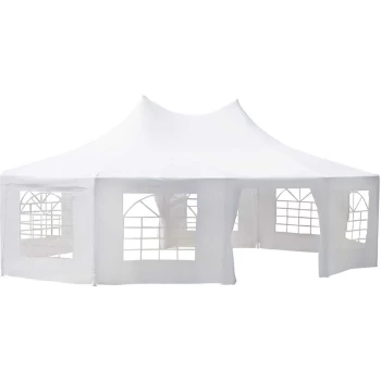 Image of Outsunny - 10 Sides Heavy Duty Tent Gazebo Outdoor Party Wedding Event Marquee