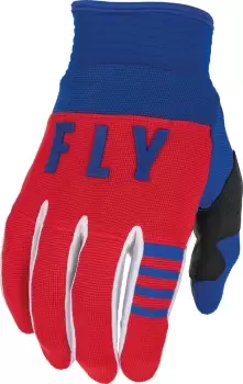 Image of FLY Racing F-16 Gloves Red White Blue S