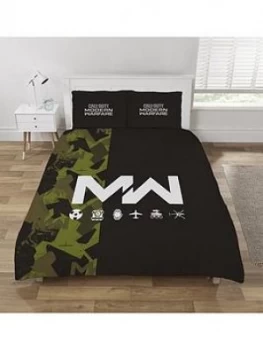 Image of Call of Duty Modern Warfare Duvet Cover Set, Black, Size Double