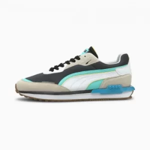 Image of Womens PUMA City Rider Trainers, Vaporous Grey/Ebony Size 7 Shoes