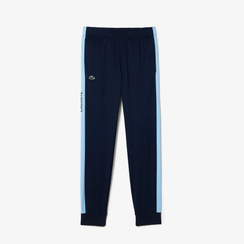 Image of Lacoste Mens Closed Hem Woven Tracksuit Joggers Navy Blue male 4XL