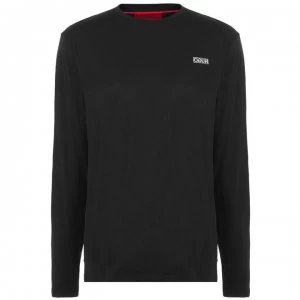 Image of Hugo Boss Derol 212 Chest Logo Long Sleeve T-Shirt Black Size 2XL Men