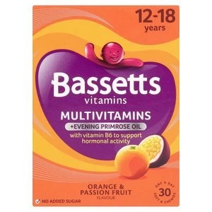 Image of Bassetts Vitamins Multivitamins 12-18 Years Pastilles 30s