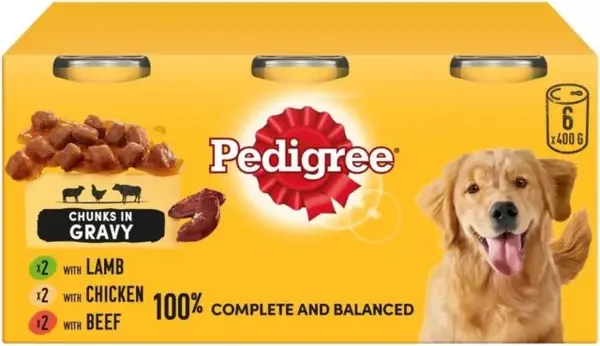 Image of Pedigree Country Casseroles in Gravy Dog Food 400g