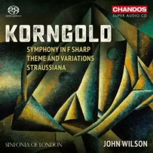 Image of Erich Wolfgang Korngold - Korngold: Symphony in F Sharp/Theme and Variations/Straussiana CD Album - Used