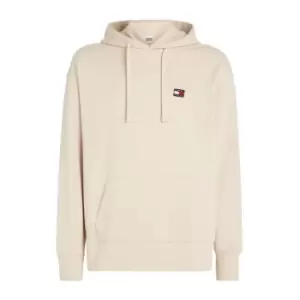 Image of Tommy Jeans Tjm Rlx XS Badge Hoodie - Beige