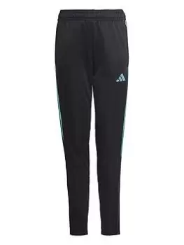 Image of Boys, adidas Youth Tiro 23 Pant - Black/Blue, Black, Size 11-12 Years