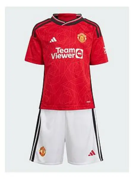 Image of adidas Manchester United Home Minikit 2023 2024 Infants - Size 5 - 6 Years