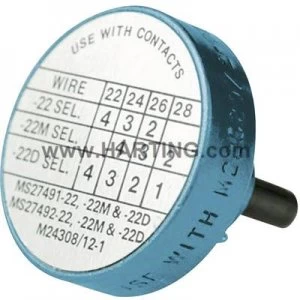 Image of Spacer Harting 09 99 000 0531 Blue