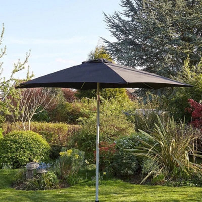 Image of Home Source Gozo 2.7M Garden Outdoor Parasol Black