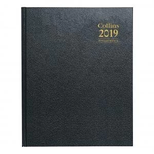 Image of Collins A36 Quarto 2019 Appointment Diary Week to View Black Ref A36