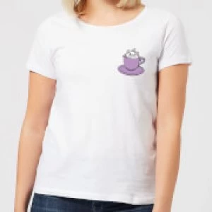 Image of Disney Aristocats Marie Teacup Womens T-Shirt - White - L