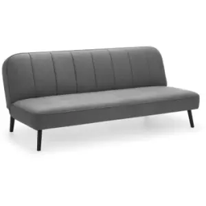 Image of Ilford Curved Back Sofabed Grey Fabric Upholstered