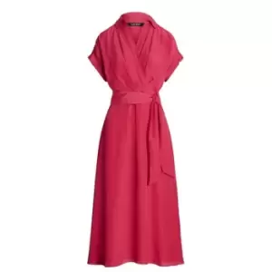 Image of Lauren by Ralph Lauren Fratillio Crepe Dress - Pink