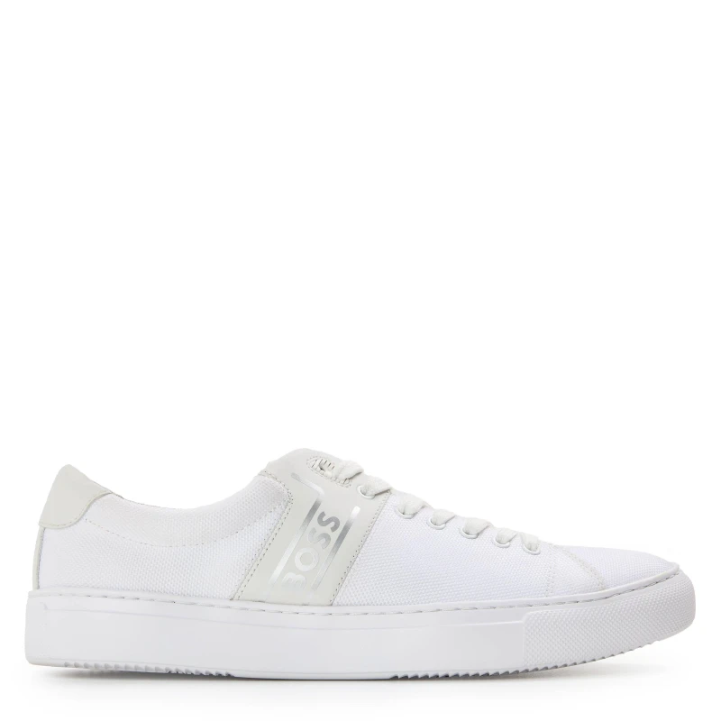 Image of Boss Mens Enlight Tenn Classic Low-Top Trainers White male 6 (40)