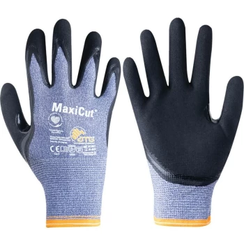 Image of Cut Resistant Gloves, Indigo/Black, Size 9 - ATG