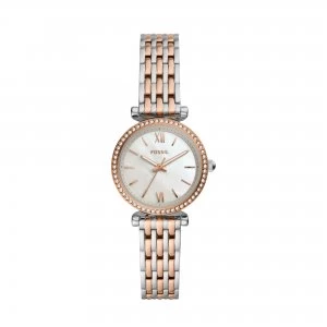 Image of Fossil White And Two Tone 'Carlie Mini' Dress Watch - ES4649