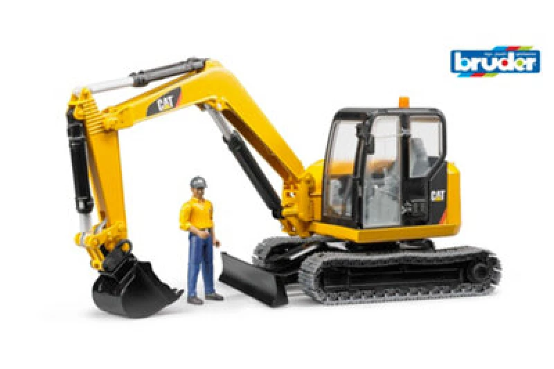 Image of Bruder Bruder 1:16 Cat Mini excavator with worker Track Multi unisex 01:16