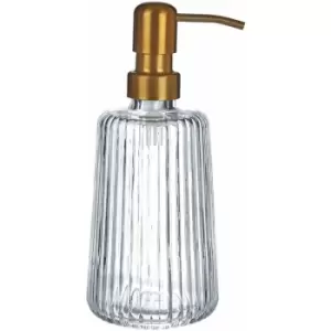 Image of Premier Housewares Ticino Brittany Clear Glass Lotion Dispenser