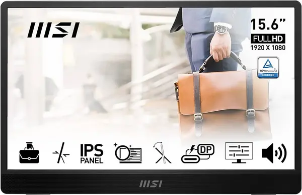 Image of MSI Pro 15.6" MP161 Full HD Portable Monitor